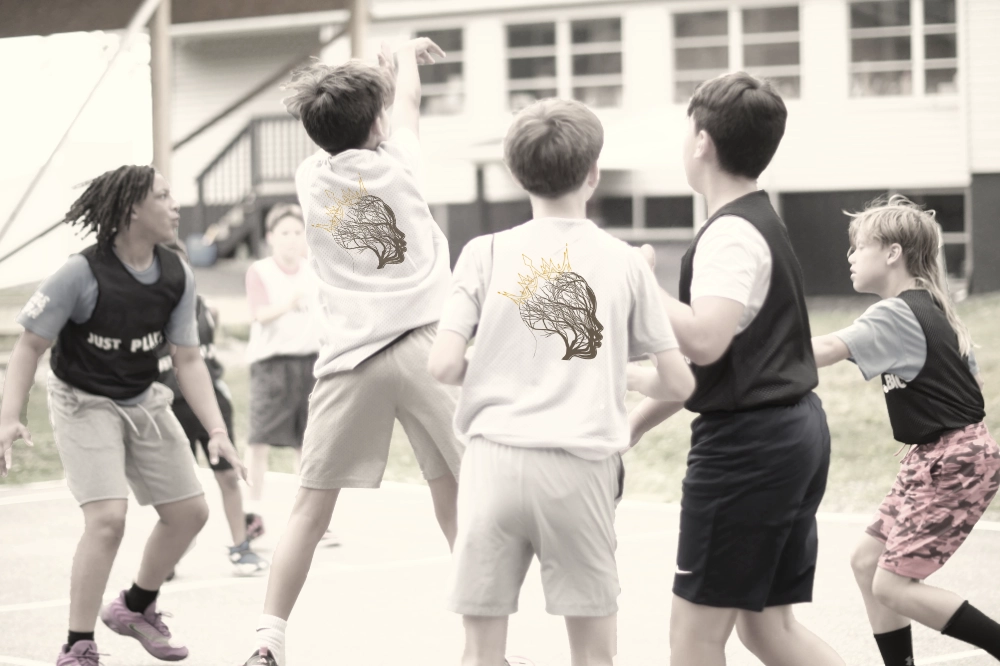 United players in a scrimmage